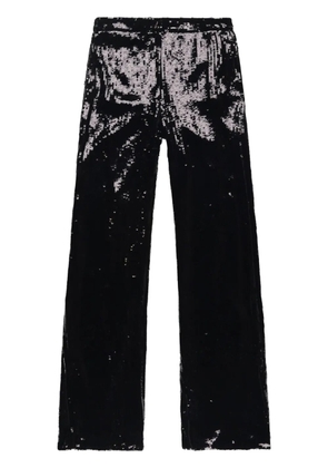 Nili Lotan sequin-embellished flared trousers - Black
