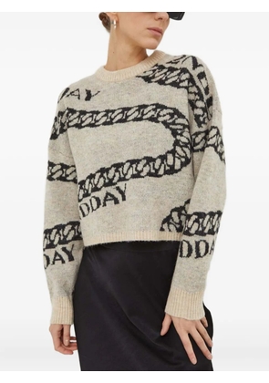 Day Birger Et Mikkelsen chain-graphic sweater - Neutrals