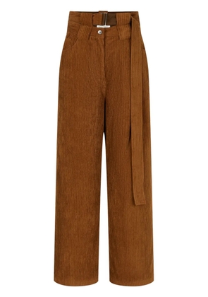 TOMBOY corduroy press-creased trousers - Brown