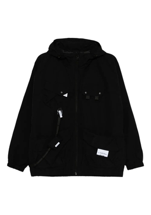 Musium Div. multi-pockets hooded jacket - Black