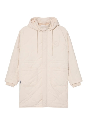 CHOCOOLATE logo-embroidered coat - Neutrals