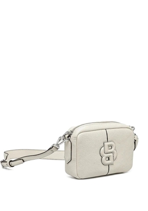 BOSS mini logo cross-body bag - White