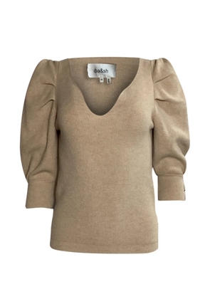 Ba&Sh puffed sleeve T-shirt - Neutrals