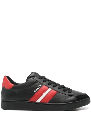 Bally logo-print leather sneakers - Black
