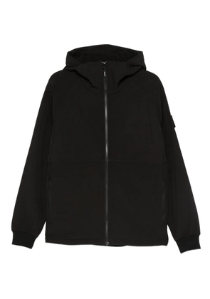 Weekend Offender patch-detail hooded jacket - Black