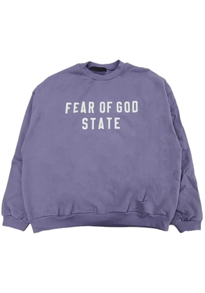 FEAR OF GOD ESSENTIALS logo-print sweatshirt - Purple