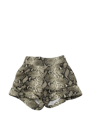 Philosophy Di Lorenzo Serafini snakeskin-print shorts - Grey