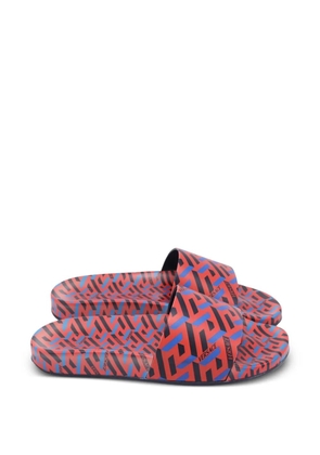Versace Pre-Owned printed slides - Red
