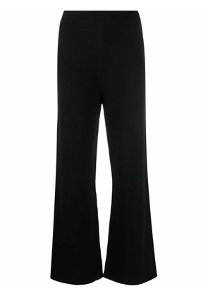 PAULA ribbed cashmere trousers - Black
