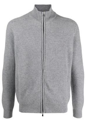 Barba zipped cashmere jumper - Grey