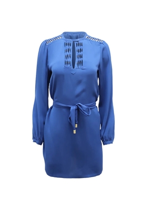 Diane Von Furstenberg Vintage Florina round-neck mini dress - Blue