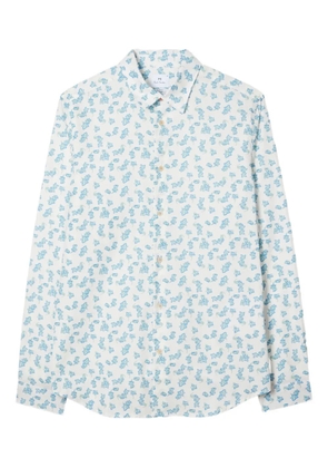 PS Paul Smith floral-print shirt - White