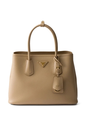 Prada medium Double tote bag - Neutrals