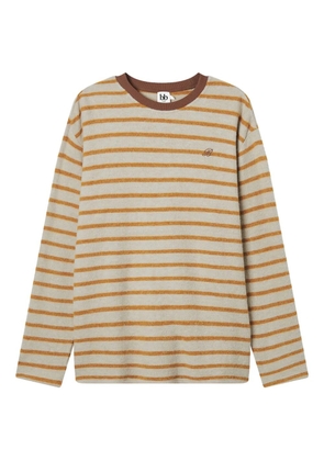 b+ab striped-pattern top - Neutrals