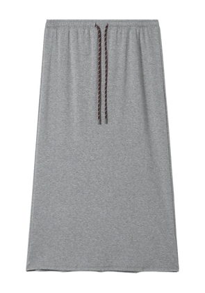 tout a coup drawstring midi skirt - Grey