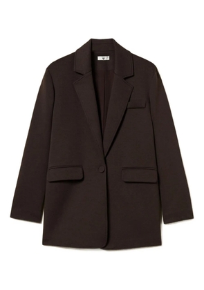 TWINSET notched-lapel pocket-detail blazer - Black