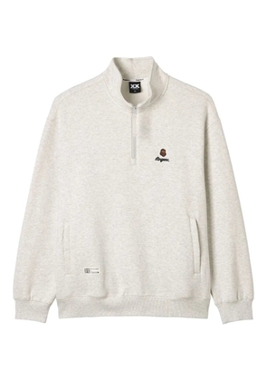 FINGERCROXX zip mock-neck sweatshirt - Grey