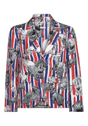 Thom Browne striped toile jacket - White