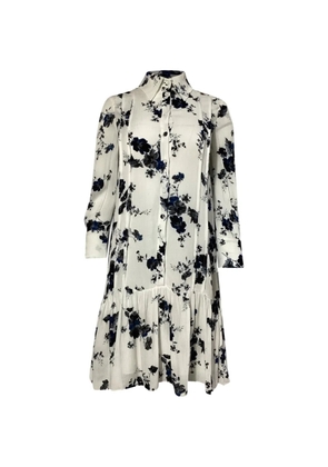 ERDEM floral-print mini dress - White
