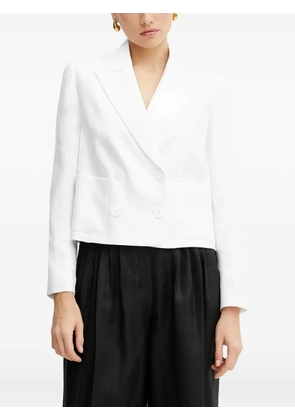 LUISA SPAGNOLI double-breasted cropped jacket - White