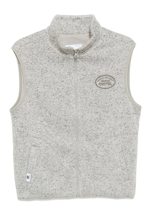 CHOCOOLATE logo-embroidered gilet - Grey