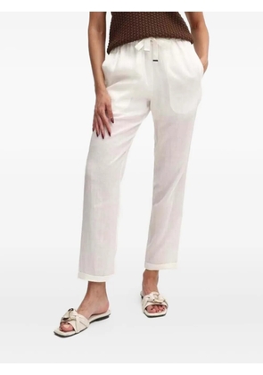 BOSS drawstring trousers - White