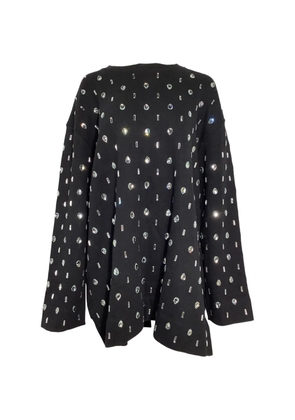 Dries Van Noten Pre-Owned crystal-embellished top - Black