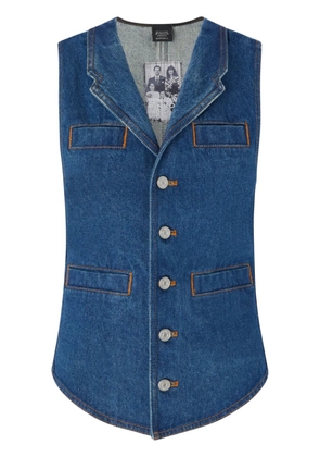 PINKO denim waistcoat - Blue
