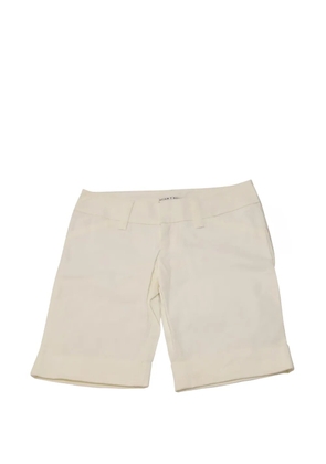 alice + olivia cuffed bermuda shorts - White