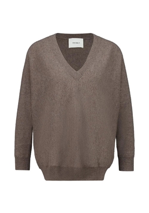 Lisa Yang Kenny V-neck knitted sweater - Brown