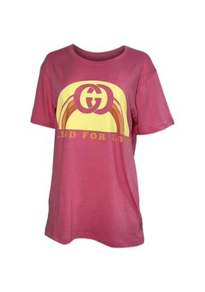 Gucci Pre-Owned printed graphic-print T-shirt - Pink