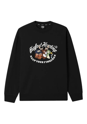 FINGERCROXX graphic-print sweatshirt - Black