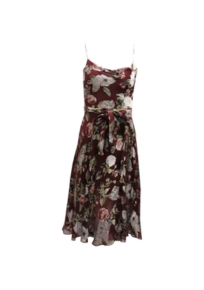 alice + olivia floral belted dress - Red