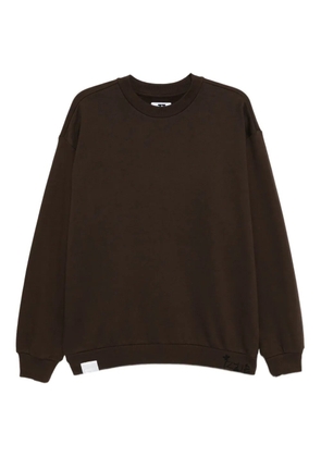 izzue logo-embroidered sweatshirt - Brown