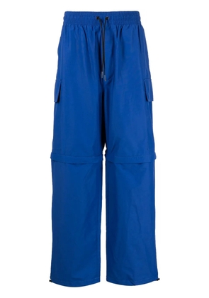 Maison Kitsuné water-resistant convertible track pants - Blue