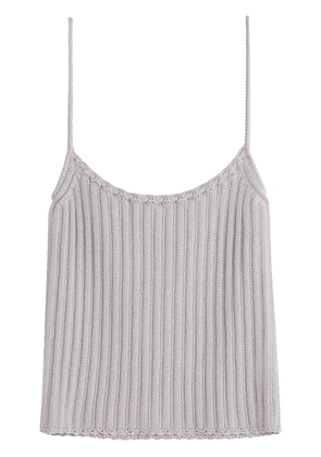 Lanvin ribbed knit top - Grey