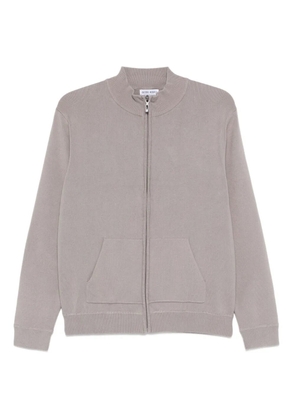 Antony Morato fine-ribbed zip-up jacket - Neutrals