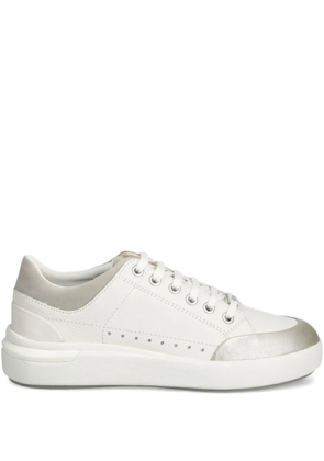 Geox Dayla perforated panelled trainers - White