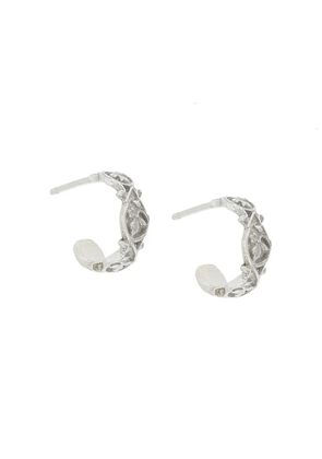Wouters & Hendrix My Favourite cast ribbon hoop earrings - Metallic