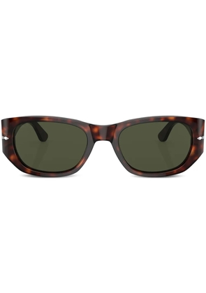 Persol tortoiseshell-effect oval-frame sunglasses - Green