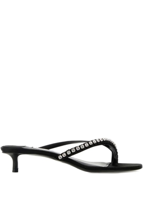 Jimmy Choo rhinestone-embellished heeled sandals - Black