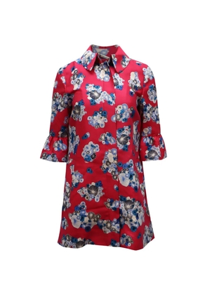 Diane Von Furstenberg Vintage flower-print coat - Red