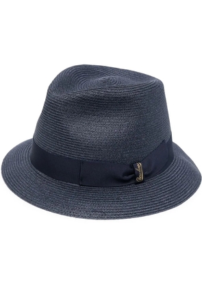Borsalino woven hemp hat - Blue