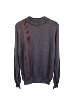 Balenciaga Pre-Owned striped mock-neck sweater - Grey
