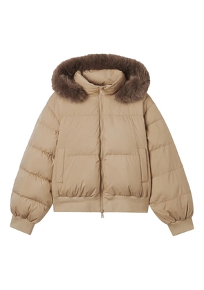 b+ab hooded puffer jacket - Neutrals
