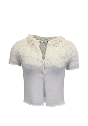 Brunello Cucinelli Vintage short-sleeve cardigan - White