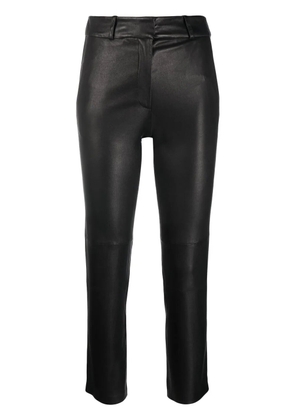 Arma cropped leather trousers - Black