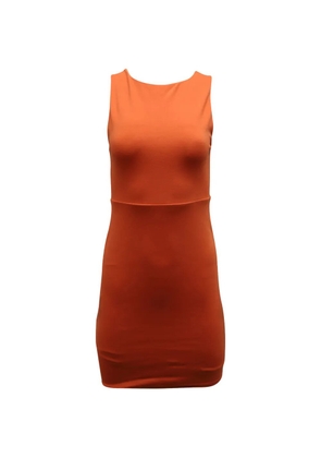 alice + olivia cross back sleeveless dress - Orange