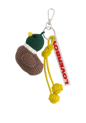 Charles Jeffrey Loverboy duck-charm keyring - Brown