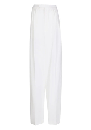 ANOUKI wool wide-leg trousers - White